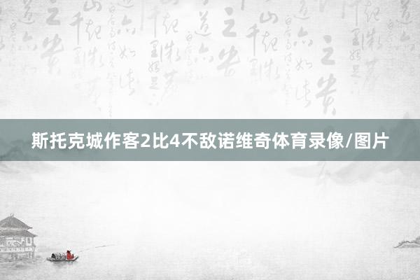 斯托克城作客2比4不敌诺维奇体育录像/图片